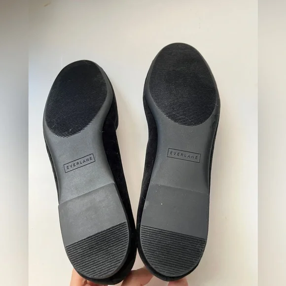 Like New Condition Everlane The Mary Jane in Black Velvet New Womens Flats Shoes - Picture 10 of 13